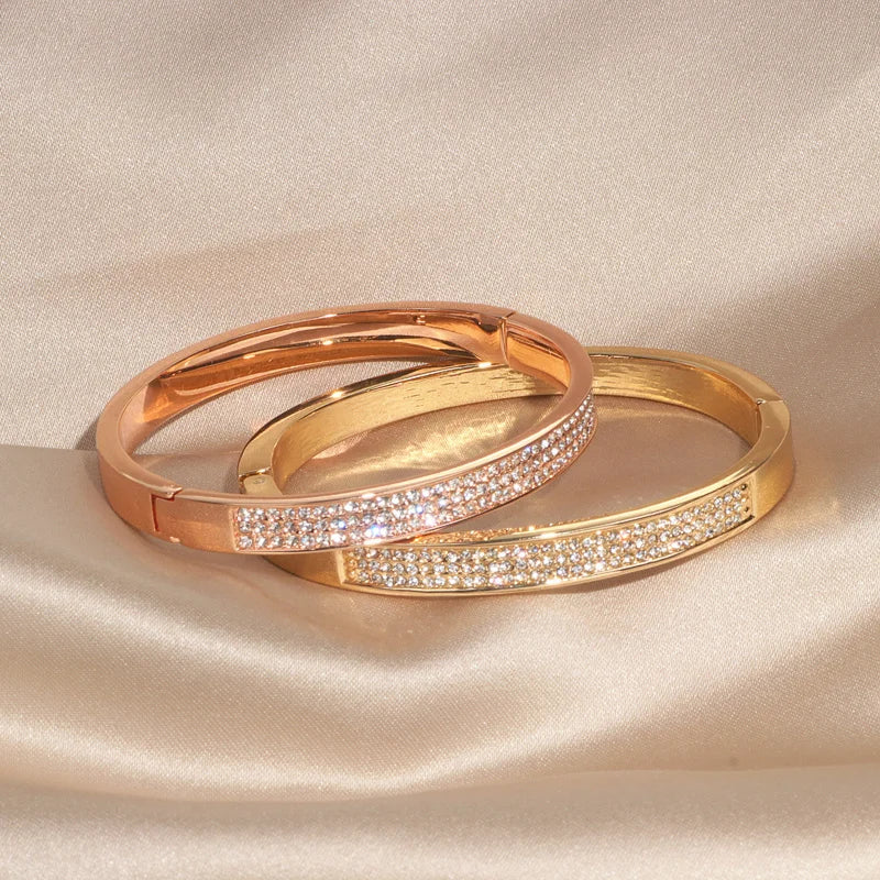 Crystal Cuff Bangles Bracelets