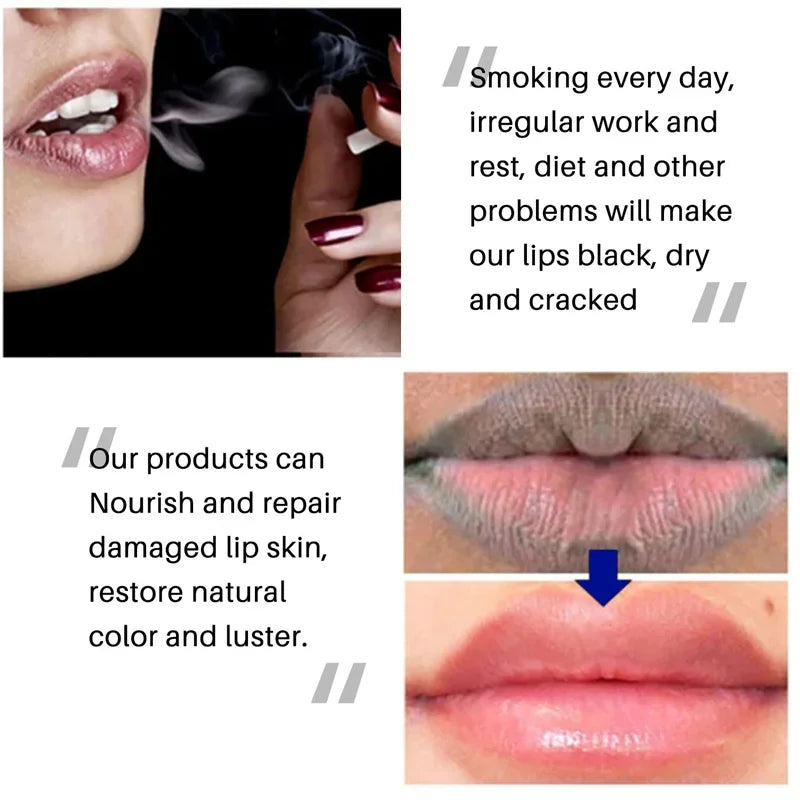 Remove Dark Lip Balm Lightening Melanin Mask Gloss Oil Exfoliating Clean Moisturizer