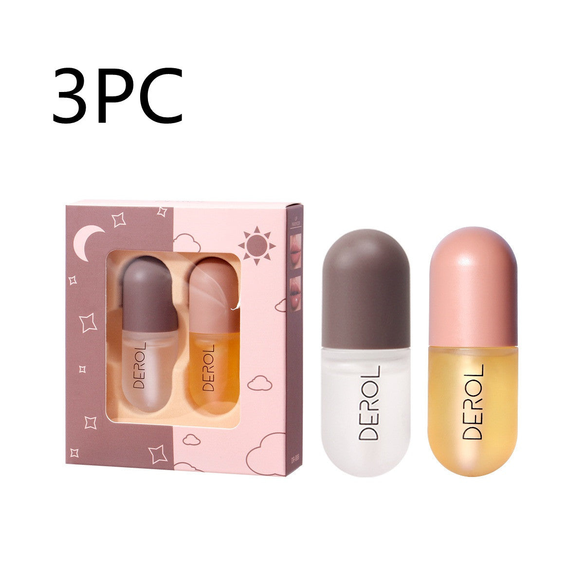 Day Night Instant Volume Lip Plumper Oil Clear Lip Beauty Cosmetic