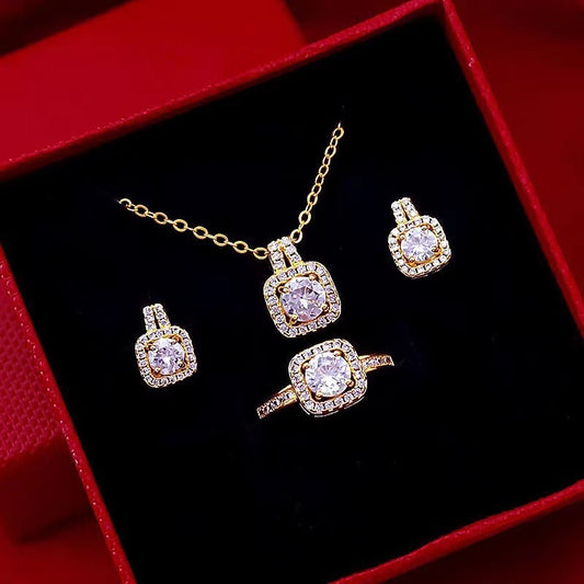 Fashion Jewelry Set Zircon Gem