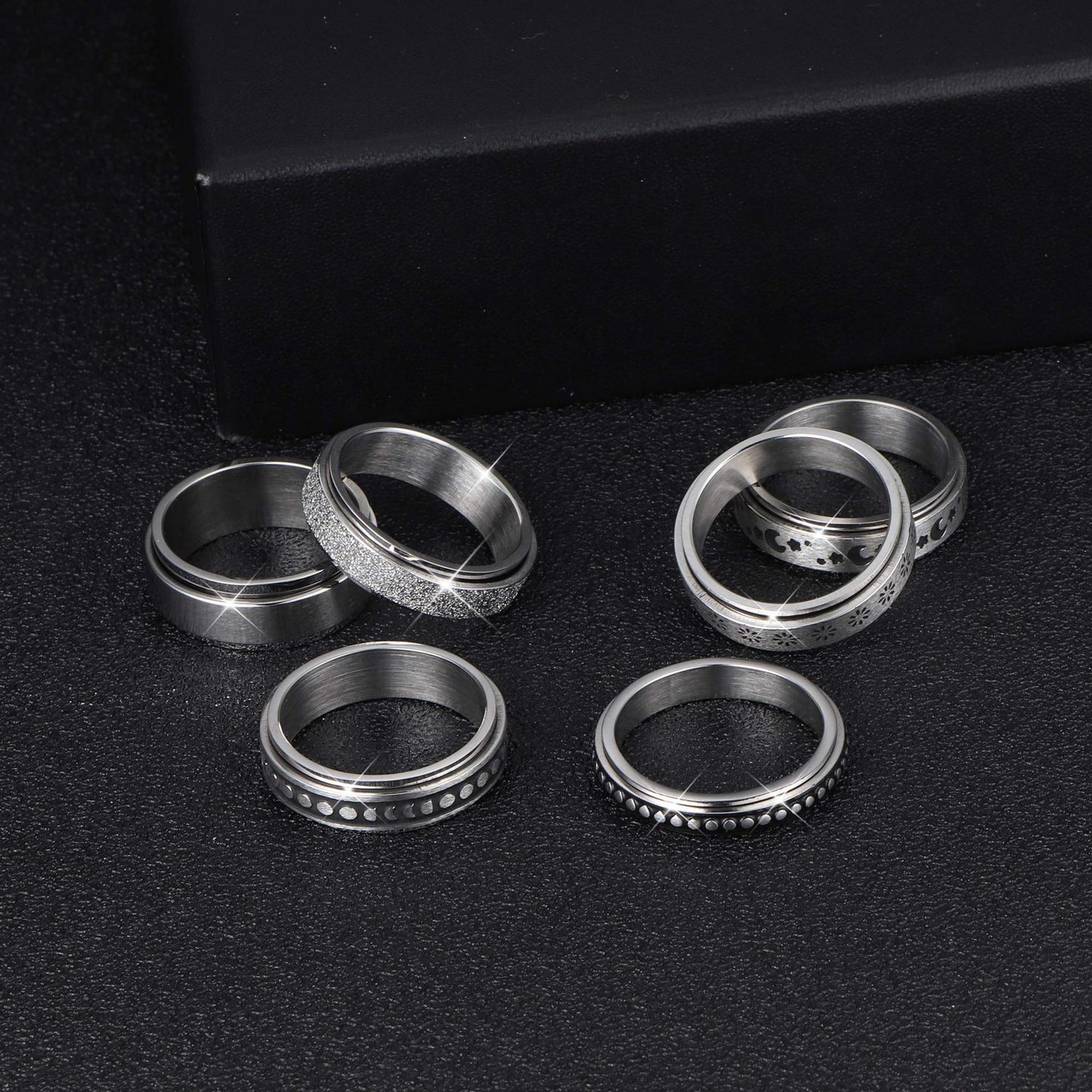 Stainless Steel Rotatable Spinner Ring