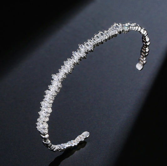 micro-inlaid zircon bracelet