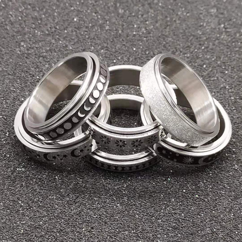 Stainless Steel Rotatable Spinner Ring