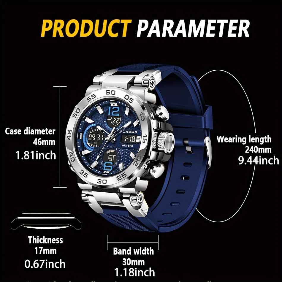 Men's Sports Watch, Chronograph Multifunction