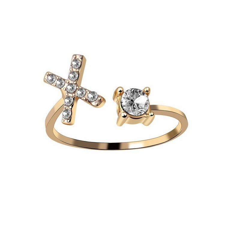 Adjustable Letter Ring For Women