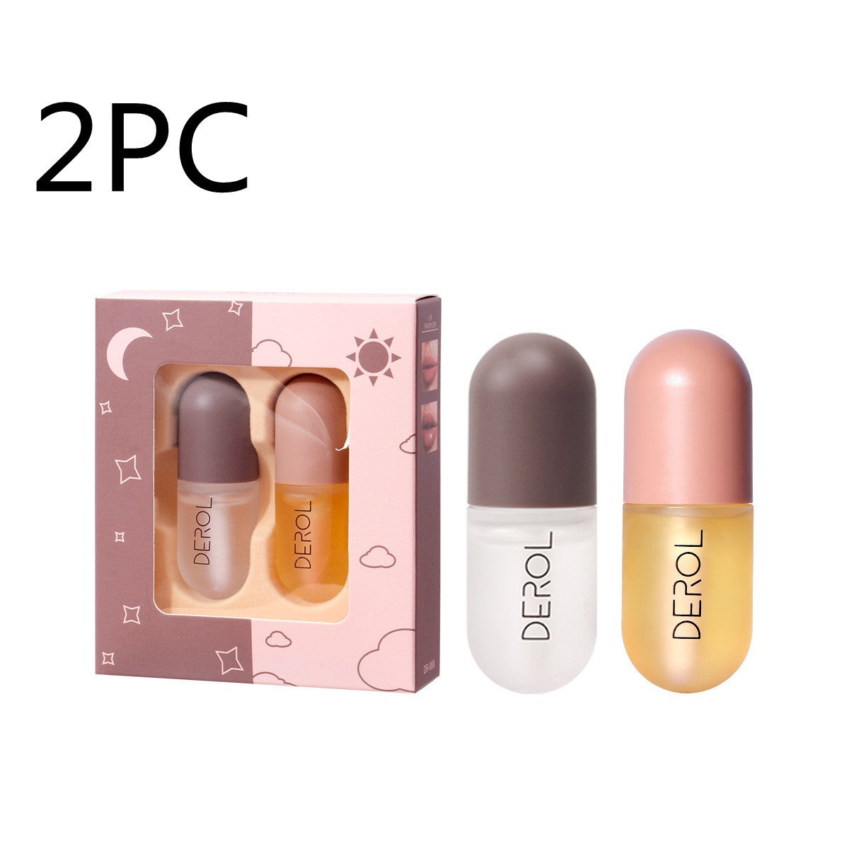 Day Night Instant Volume Lip Plumper Oil Clear Lip Beauty Cosmetic