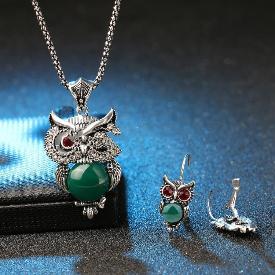 Creative Owl Sets Necklaces Earrings