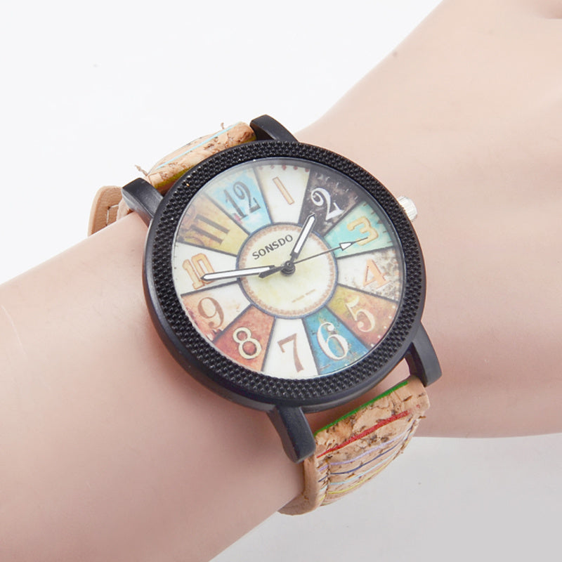 Leather Women Quartz Wrist Watch