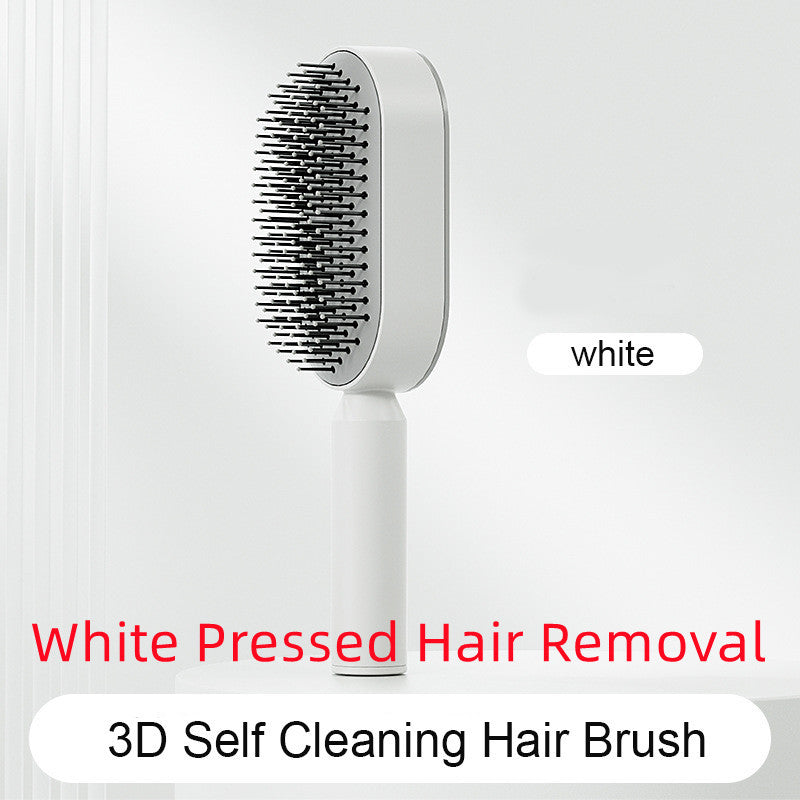 Self Cleaning Hair Brush One-key Cleaning Hair Loss Airbag Massage Scalp Comb