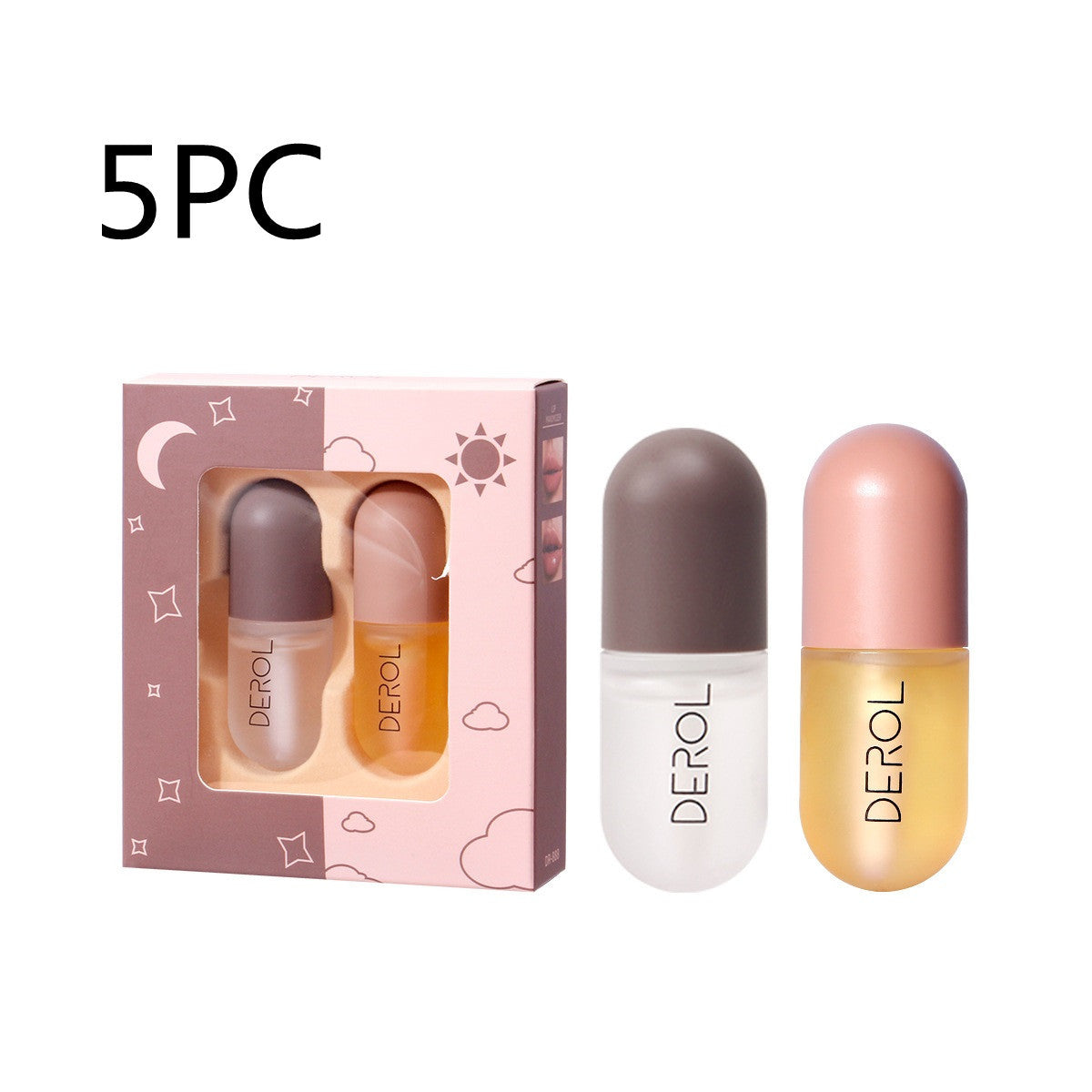 Day Night Instant Volume Lip Plumper Oil Clear Lip Beauty Cosmetic