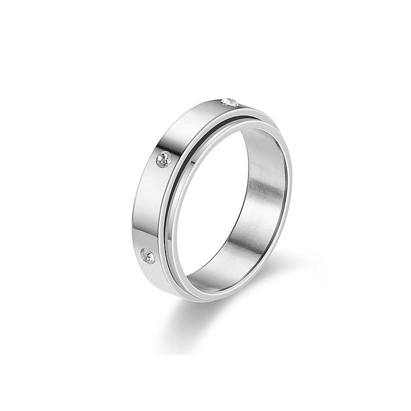 Stainless Steel Rotatable Spinner Ring