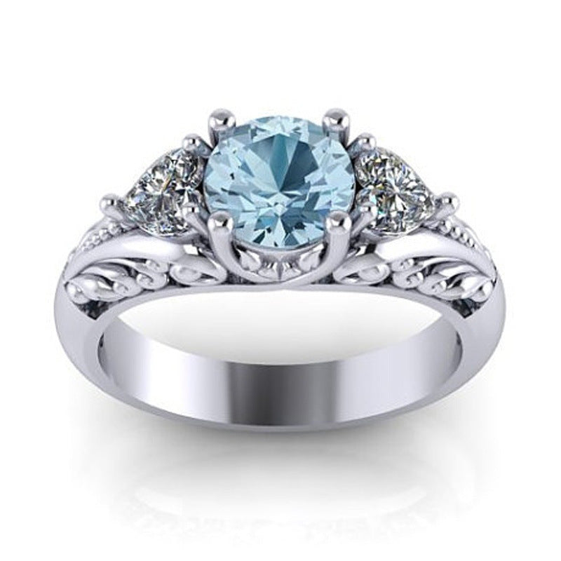 new sapphire engagement creative couple ring