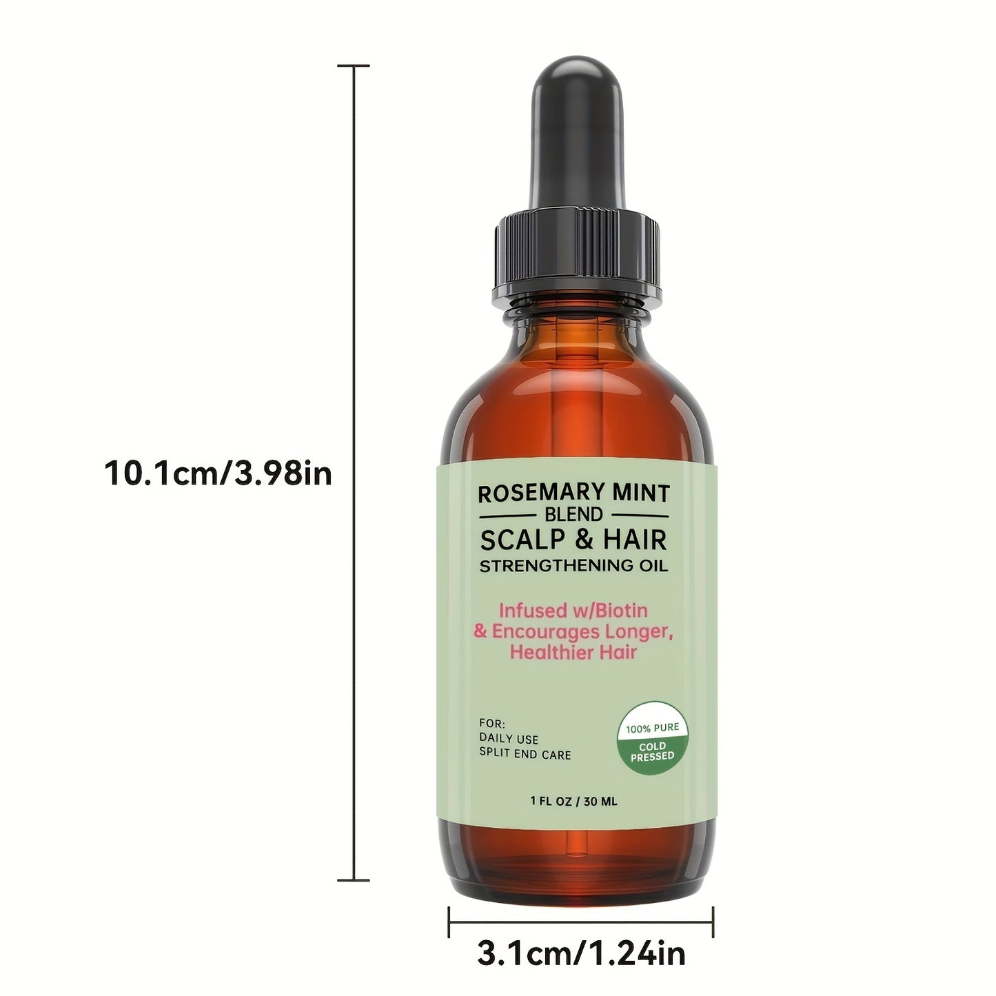 Rosemary Essential Oil, Hair Care, Scalp Massage, Skin Care and Aromatherapy, 1 FL. OZ./ 30 mL