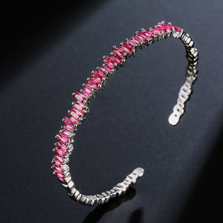 micro-inlaid zircon bracelet