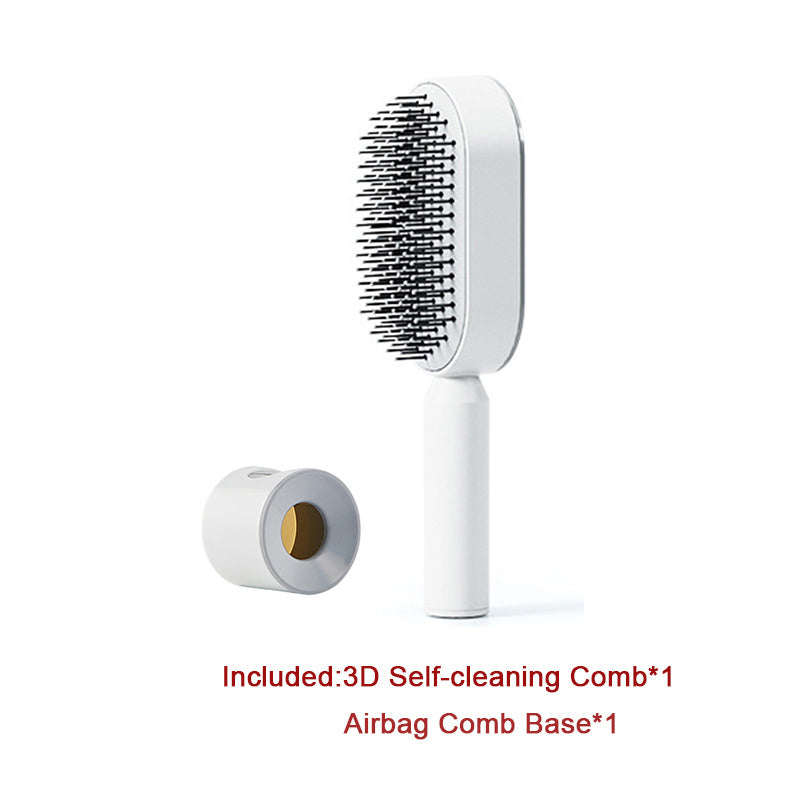 Self Cleaning Hair Brush One-key Cleaning Hair Loss Airbag Massage Scalp Comb