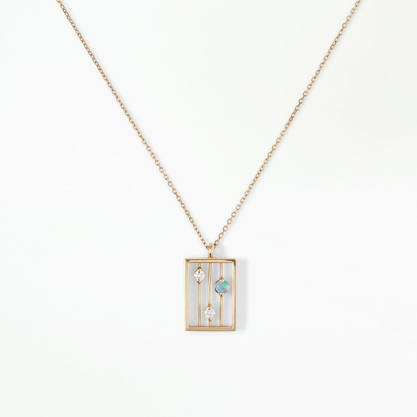 Color Abacus Necklace Inlaid With Zircon