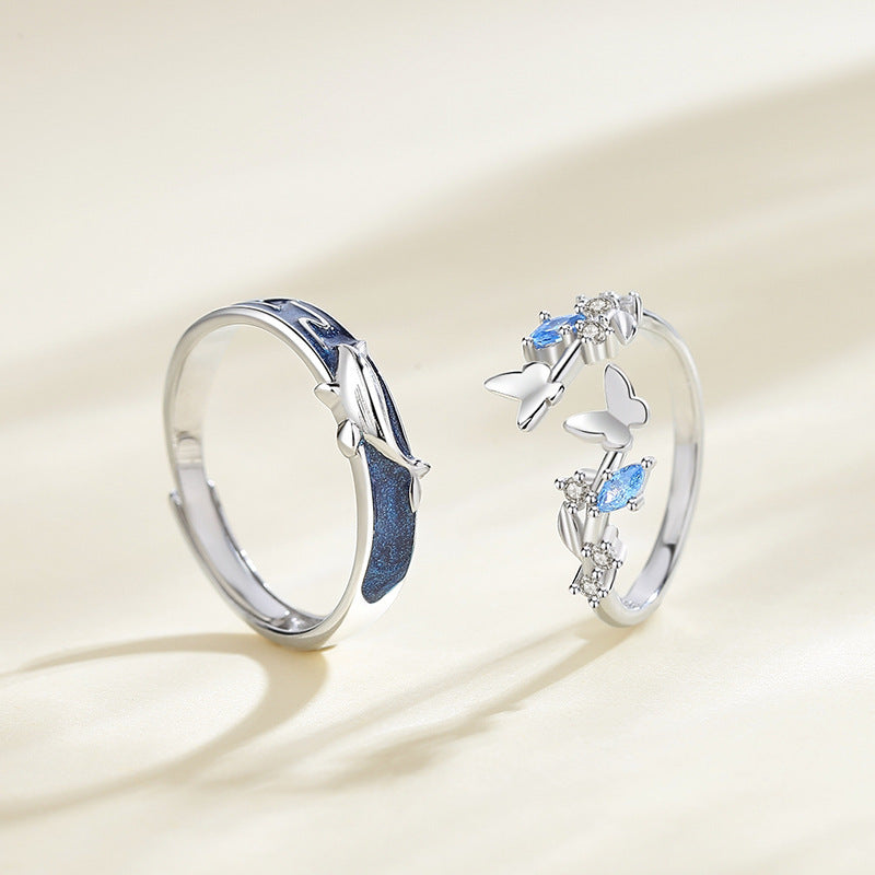 Butterfly Couple Ring