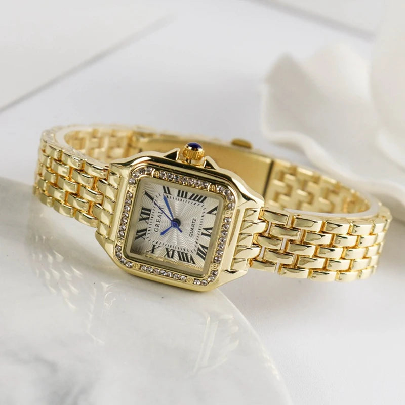 Women's Fashion Square Watches 2021 Brand Ladies Quartz Wristwatch