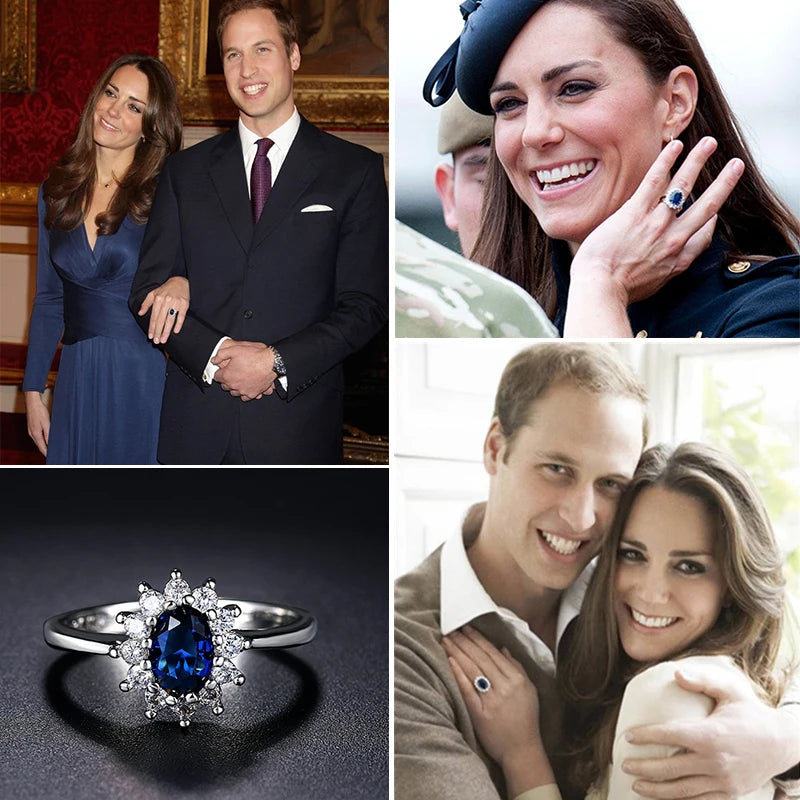 Kate Blue Gem Crystal Ring