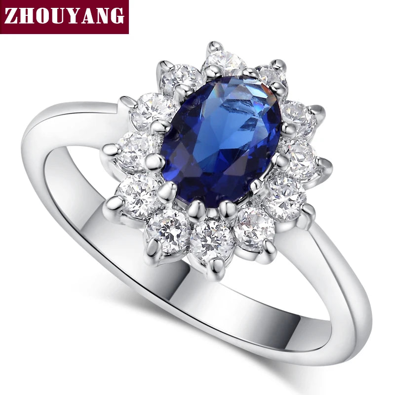 Kate Blue Gem Crystal Ring