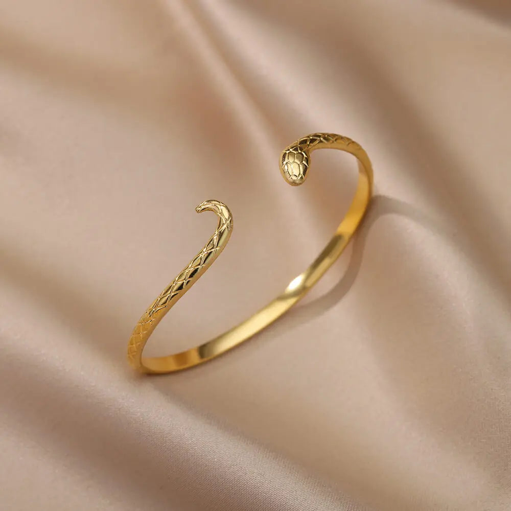 Vintage Snake Bangle Bracelet For Women