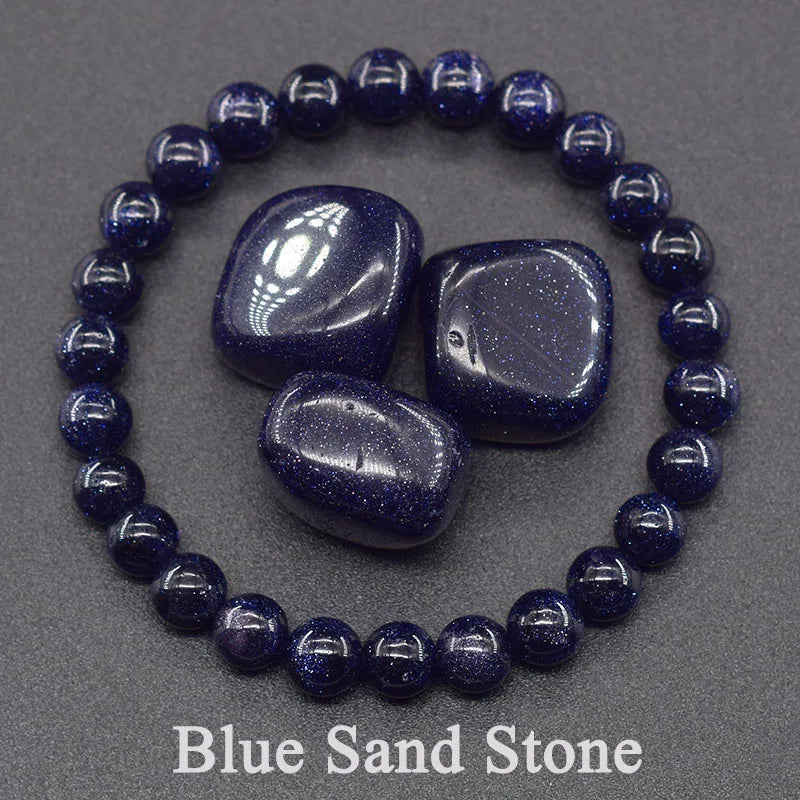 Blue Apatite Beads Bracelets