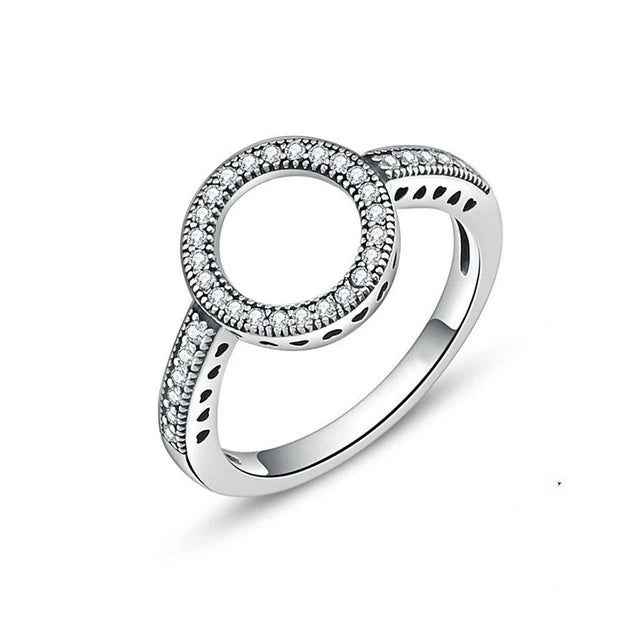 925 Sterling Silver Heart Rings For Women