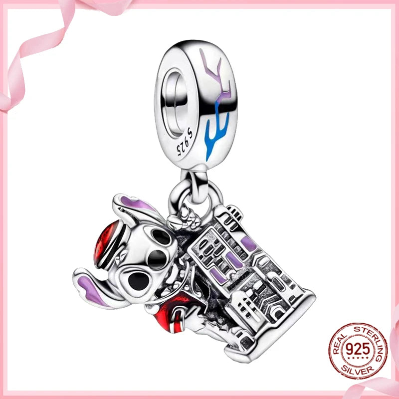 DISNEY HEROCROSS Alliance Mickey Mouse Minnie Plata De Ley 925 Silver Charms Beads Fit Pandora 925 Bracelets Jewelry DIY Gifts