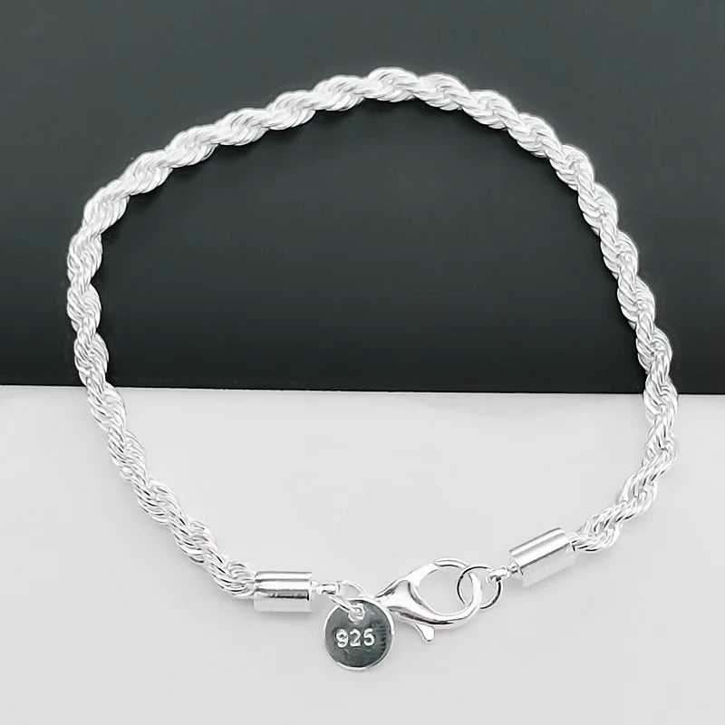 New High quality 925 Sterling Silver Bracelets