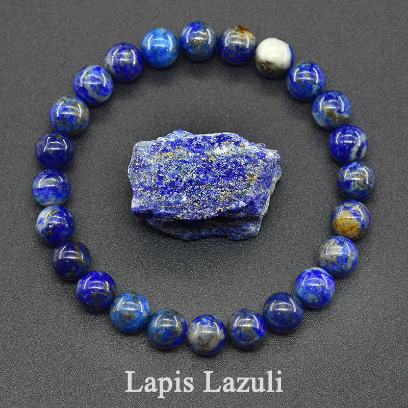 Blue Apatite Beads Bracelets