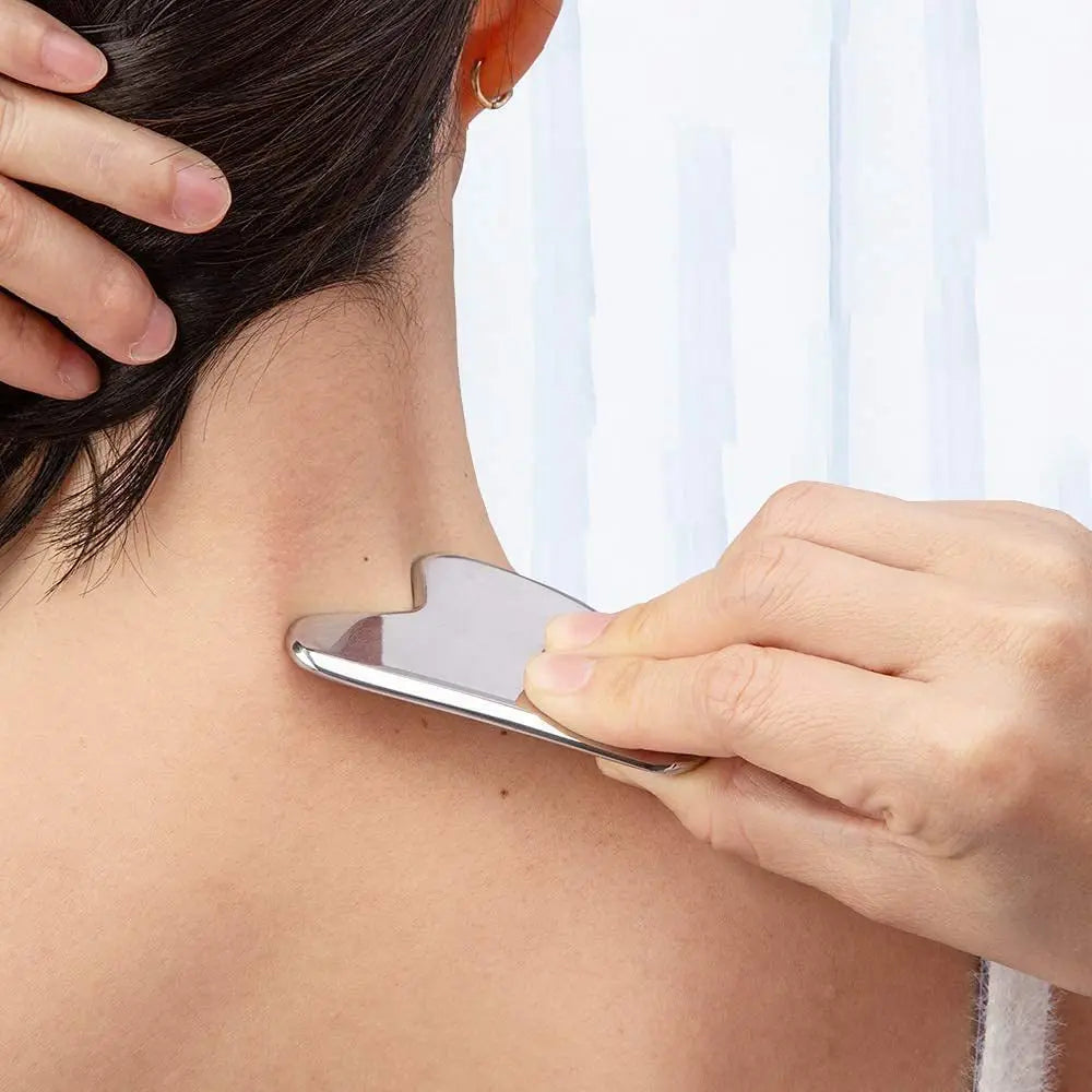 Stainless Steel Gua Sha Scraper Massager For Face Neck Body Guasha Massage