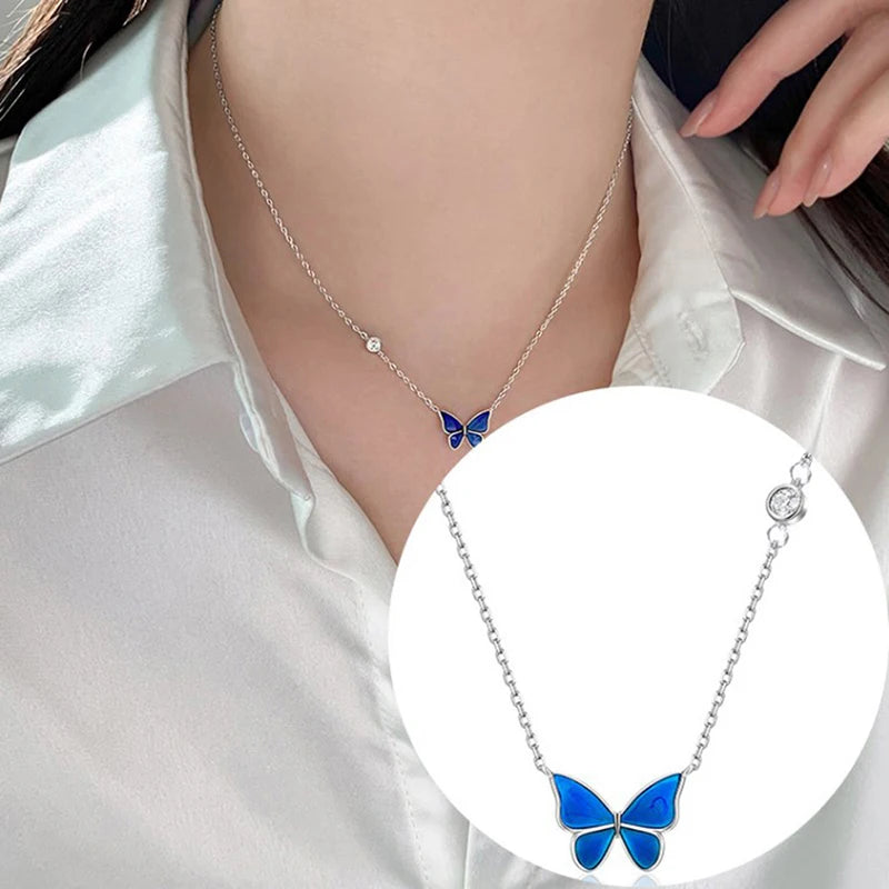 Mood Necklaces Butterfly Pendant Necklace