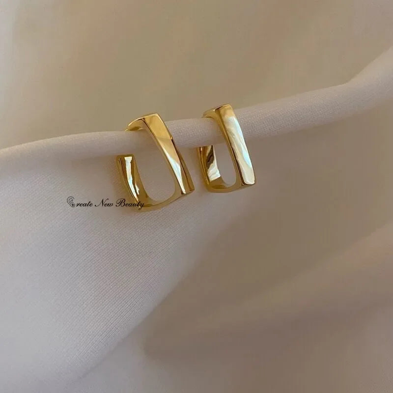 U-Shape Hoop Earrings for Women