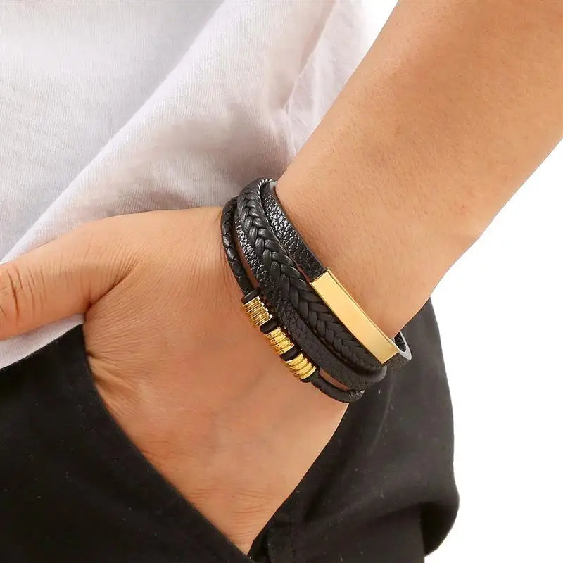 Leather Bracelet New Style Hand-woven