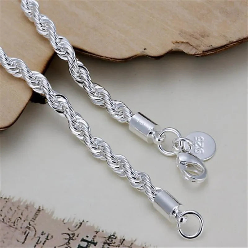 New High quality 925 Sterling Silver Bracelets