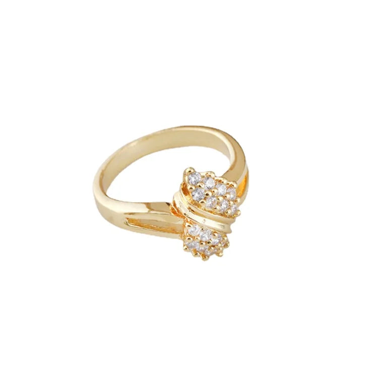 14K Gold Diamond Charm Lady Rings