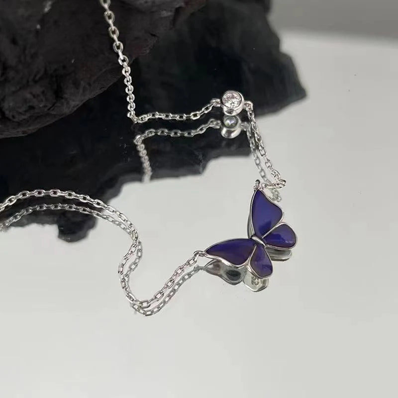 Mood Necklaces Butterfly Pendant Necklace