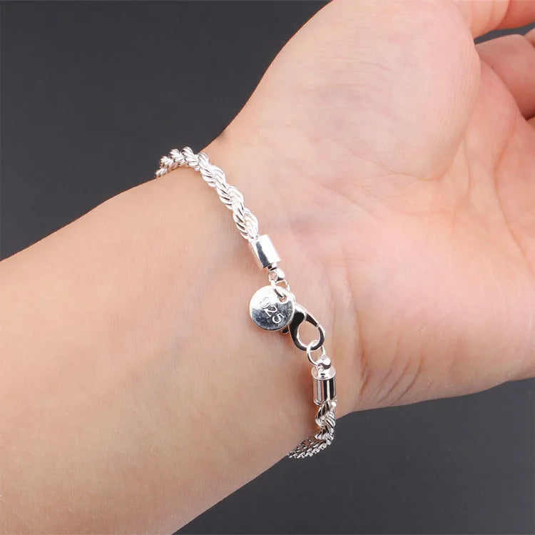 New High quality 925 Sterling Silver Bracelets