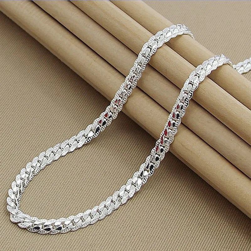 925 Sterling Silver Luxury Brand Design Noble Necklace Chain For Woman