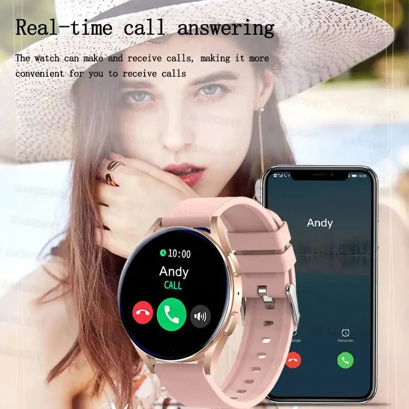 2024 Smartwatch Full Touch Blood Pressure Blood Oxygen Bluetooth Call Sports  Women
