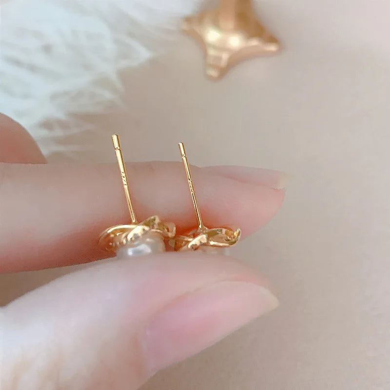 Upscale 14k Gold Jewelry Real Gold  Earrings