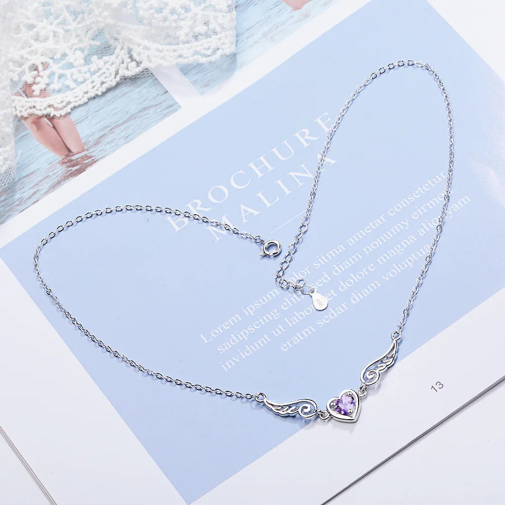 925 Sterling Silver Women Chain On The Neck Collarbone Necklace For Women