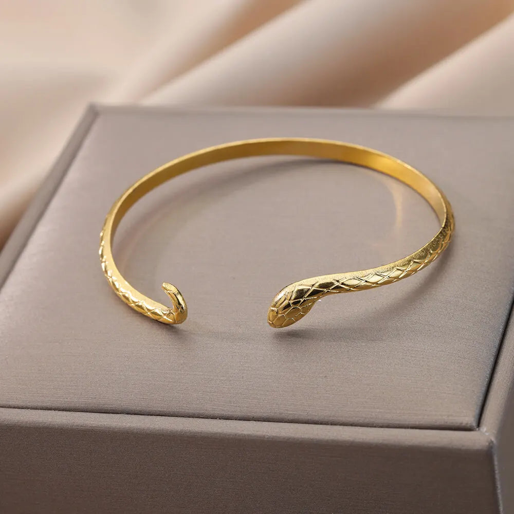 Vintage Snake Bangle Bracelet For Women