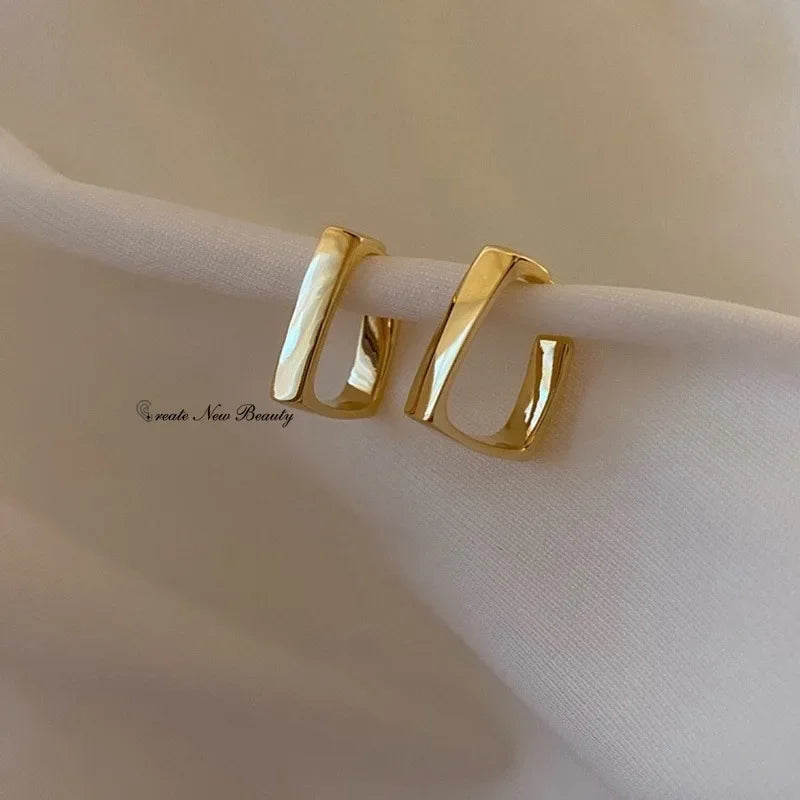 U-Shape Hoop Earrings for Women