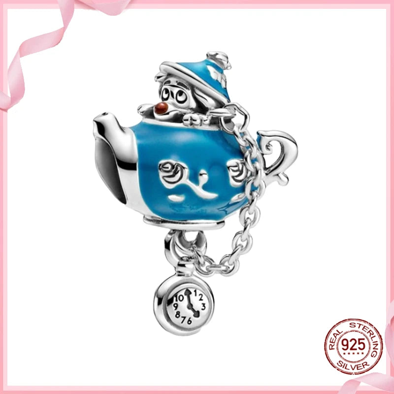 DISNEY HEROCROSS Alliance Mickey Mouse Minnie Plata De Ley 925 Silver Charms Beads Fit Pandora 925 Bracelets Jewelry DIY Gifts