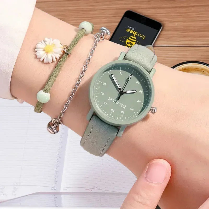 Women Luxury Quartz Watch Leather Strap Watches