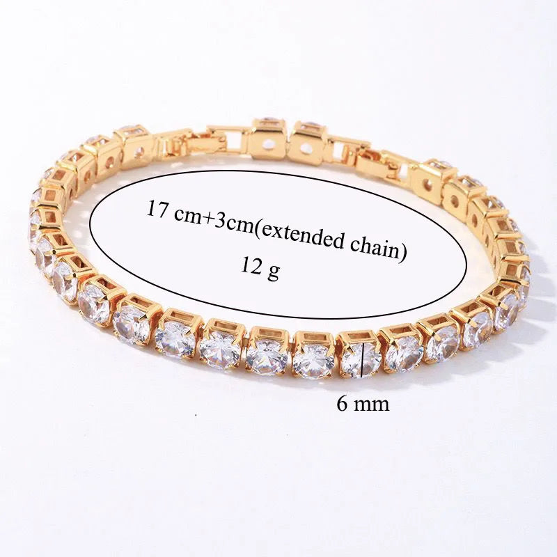 Promotion Gold Plated 18 k Multiple Colors Powder Zirconia Bracelet