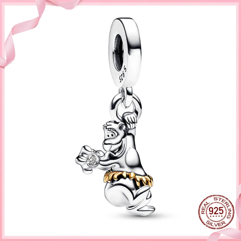 DISNEY HEROCROSS Alliance Mickey Mouse Minnie Plata De Ley 925 Silver Charms Beads Fit Pandora 925 Bracelets Jewelry DIY Gifts