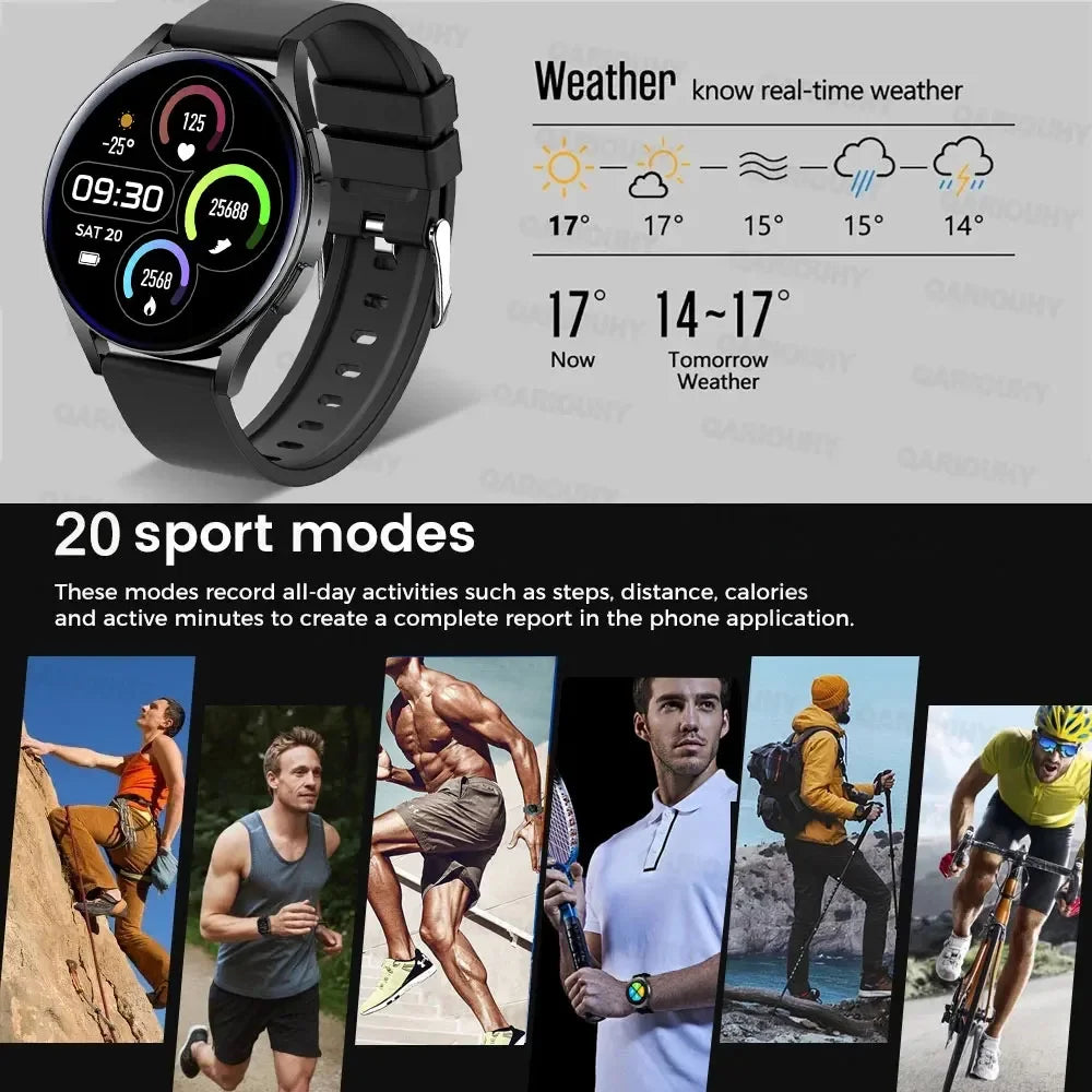 2024 Smartwatch Full Touch Blood Pressure Blood Oxygen Bluetooth Call Sports  Women