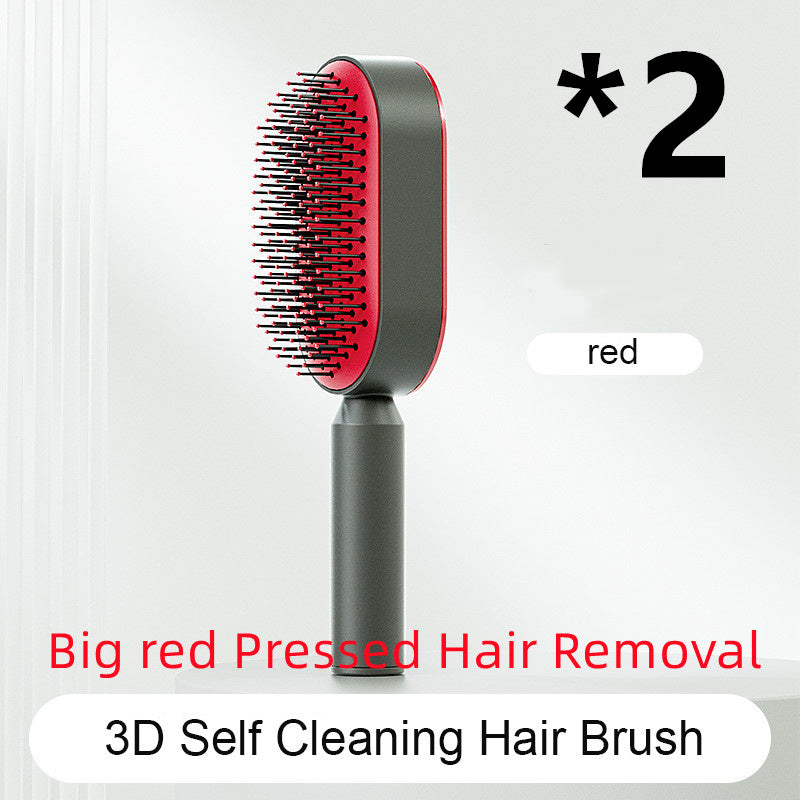 Self Cleaning Hair Brush One-key Cleaning Hair Loss Airbag Massage Scalp Comb